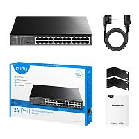 Сетевой коммутатор CUDY FS1024 24x10/100Mbps; VLAN/Default/Extend DIP Switch , 802.3i/u/x