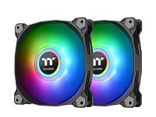 Вентилятор Thermaltake Pure Duo 12 ARGB Sync Radiator Fan 2 120мм,1500+-10%об.мин, 56,45CFM, 25.8 dBA, Molex, 120х120х25мм, 18 LED.5V addressable/MB SYNC hardware control, гидравлический подшипник, 40000 часов время службы [F115-PL12SW-A]