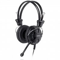 Наушники с микрофоном A4Tech HS-28i, Black, 20-20000Ghz, 105dB, 3.5 mm Stereo , 40mm, 1.8m, Mic