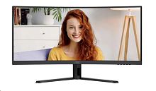 Монитор LCD 34" AOC CU34B3E, VA, Black, Curved, 3440x1440, 50M:1, 300cd/m2, 178/178, 1ms, 120Hz, HDMI, DP, Выход на наушники