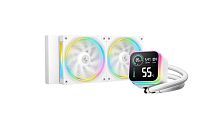 DEEPCOOL LQ240 WH WHITE ARGB 120*2 FAN, LED DIGITAL DISPLAY, LGA20xx/1700/1200/115*/AMD