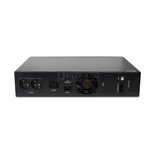 ИБП UPS SVC RTU-3KL-LCD, 3000VA (2400W), Стоечный 19'' 2U, RTU-серия, USB-SMART, Диапазон работы AVR: 165-280В, Бат.: 9Ач*4 шт., Вентилятор: 8cм*1шт., Выходные разъемы: 2 х Schuko + 1 х IEC C13., Чёрный (1 год) фото 2