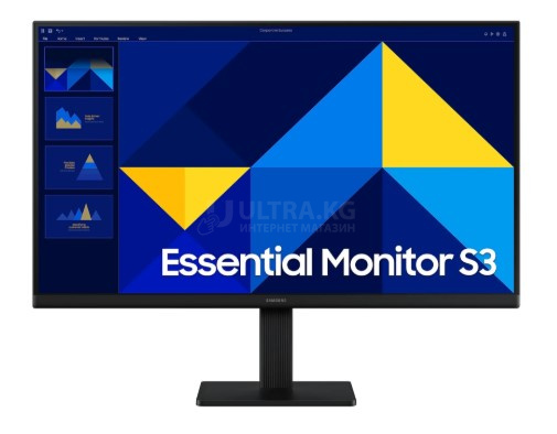 Монитор LCD 24", Samsung LS24D300GAIXCI Essential S3, IPS, Black, 1920x1080, 10000:1, 250cd/m2, 100Hz, 5ms, 178/178, VGA, HDMI Монитор LCD 24", Samsung LS24D300GAIXCI Essential S3, IPS, Black, 1920x1080, 10000:1, 250cd/m2, 100Hz, 5ms, 178/178, VGA, HDMI