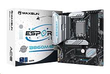 Матплата MAXSUN MS-eSport B860M GANK WIFI, LGA1851, Intel B860, 2xDDR5, 1xPCI-E 5.0x16, 1xPCI-E 1.0x1, Sound8Ch, GLAN, 2SATA+2M.2, RAID, mATX, 5USB3.2+3USB2.0, HDMI, DP, WiFi