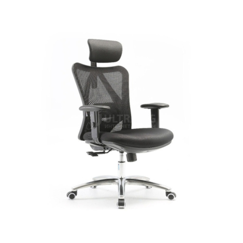 Office Chair SIHOO M18-N107 BLACK 2D Armrest, class 3 TUV gaslift,350mm aluminium base