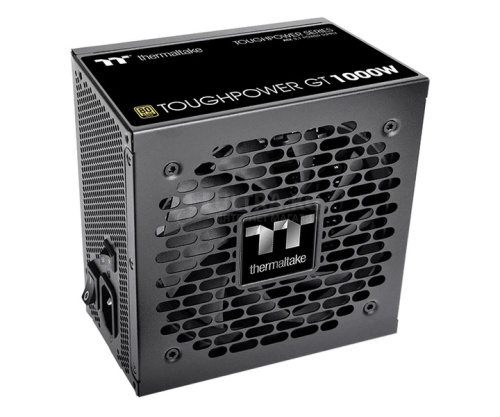 Блок питания 1000W Thermaltake Toughpower GT 1000W Gold ATX 3.1, Gold, APFC, 20+4pin, 2х4+4pin, 6хSata, 4хMolex, 4хPCI-E 6+2pin, 1х12VHPWR, Modular, Вентилятор 12см, 150х86х140мм, Чёрный [PS-TPT-1000FNFAGE-3]