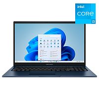 Ноутбук ASUS Vivobook 15 X1504VA-NJ816 Intel Core i3-1315U (up to 4.5Ghz), 4GB DDR4, 512GB SSD m2 NVMe, 15.6" FHD, WiFi, BT, DOS, Blue [90NB10J1-M00ZT0]