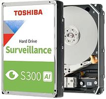 Жесткий диск HDD 20TB, Toshiba S300 AI Surveillance, 7200rpm, 1024MB, SATA III [HDEB038ZSA51F]