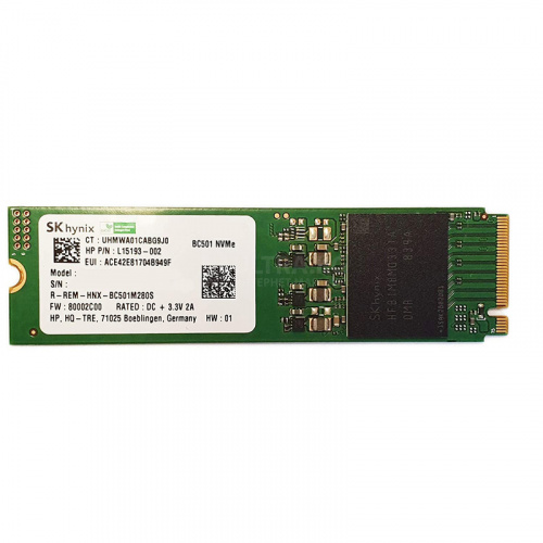 Твердотельный накопитель SSD 256GB SK Hynix BC501 M.2 2280 NVMe PCIe Gen3x4 Read , Write - 1600, 780MB OEM [HFM256GDJTNG-8310A]