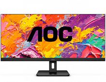 Монитор LCD 34" AOC U34E2M, VA, Black, 3440x1440, 20M:1, 300cd/m2, 100Hz, 178/178, 4ms, 2HDMI, DP, Headphone-Out