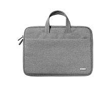Сумка для ноутбука UGREEN LP437 Серая 15.9"Водоотталкивающая ткань. Трехслойная защита. Два отделения, внешний карман на молнии