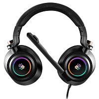 Наушники с микрофоном A4Tech Bloody G585, Дуговые, USB, 20Hz-20kHz, 108dB/-38dB, Длина кабеля 2 м, виртуальный 7.1/стереозвук, Черный