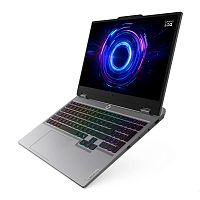 Ноутбук Lenovo LOQ 15IRX10 GAMING i5-13450HX(up to 4.6Ghz) 16GB DDR5, 512GB SSD NVMe, 15.6" FHD IPS, 144Hz, NVIDIA RTX5050 8GB, Type-C, HDMI, LAN, WF, BT, DOS, клав. c подсв. ENG-RUS серый [83JE002BRK]
