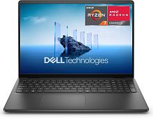 Ноутбук Dell 16 DC16255, AMD Ryzen 7 250 (up to 5.10Ghz), 16GB DDR5, 1TB SSD m2 NVMe, Int VGA, 16" FHD, HDMI, LAN, WF, BT, WIN11, клав. с подсв., EN-RU, CARBON BLACK [LDC16255-A087BLK-PUS]