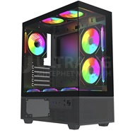 Корпус (игровой) Aeromax WS-380A, ATX/Micro ATX, USB 3.0/2*1.0,HD-Audio, Выс.кул до 170мм, Cooler Fan Position: Left 2*12cm;Top:2*12cm;Rear:1*12cm, Bottom*2, ДлVGAдо350мм, 2*3.5"/2*2.5",420x200x450, Front &side panel glass, Чёрный Корпус (игровой) Aeromax WS-380A, ATX/Micro ATX, USB 3.0/2*1.0,HD-Audio, Выс.кул до 170мм, Cooler Fan Position: Left 2*12cm;Top:2*12cm;Rear:1*12cm, Bottom*2, ДлVGAдо350мм, 2*3.5"/2*2.5",420x200x450, Front &side panel glass, Чёрный