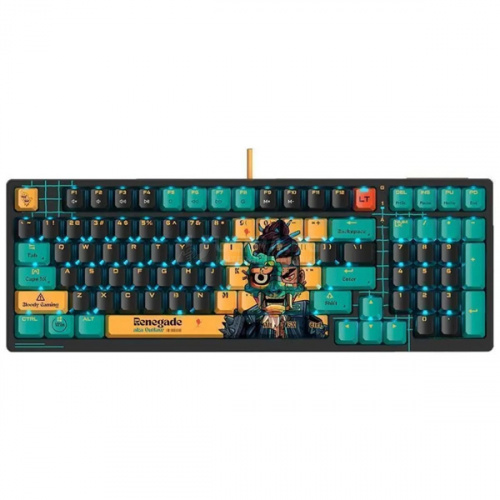 Клавиатура A4Tech Bloody AT98 Renegade Black Midnight SAVAGE игровая, мембранная, механическая, 100 млн нажатий,USB, RGB подсветка,1,8m, черный