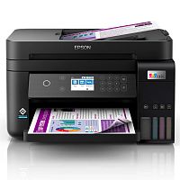 МФУ Epson L6270 (Printer-copier-scaner, A4, 33/20ppm (Black/Color), 64-256g/m2, 4800x1200dpi, 1200×2400 scaner, LCD 6.1 cm, Dublex, ADF, USB, Wi-Fi, LAN б/у