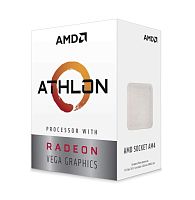 Процессор AMD Athlon 3000G, 3.5Gh(Max), AM4, 2C/4T, L2 1MB, L3 4MB, Radeon Vega 3 Graphics, 35W, OEM
