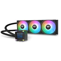 Система жидкостного охлаждения Thermaltake LA360-S ARGB Sync AIO Liquid Cooler/All-In-One Liquid Cooler/120 ARGB Fan x1/TDP 360W, PWM600-2500RPM/MB Sync only Intel LGA 2066/2011-3/2011/1851/1700/1200/115x and AMD AM5/AM4/AM3+/AM3/Black [CL-W462-PL12SW-A]