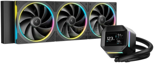 DEEPCOOL LM360 ARGB 120*3 FL12 SE FAN, 2.4" IPS DISPLAY, LGA20xx/1700/1200/115*/AMD