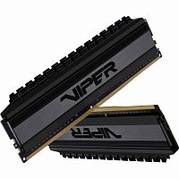 Оперативная память DDR4 16GB (2x8GB) PC-35200 (4400MHz) Patriot Viper 4 Blackout CL18 [PVB416G440C8K]