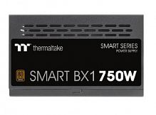Блок питания 750W Thermaltake, Smart BX1 D2D ATX,80 PLUS® Bronze,APFC ,20+4 pin,2х4+4pin, 6хSata, 4хMolex, 4хPCI-E 6+2 pin, FDD, Non-modular, Вентилятор 12 см, Чёрный [PS-SPD-0750NNFABE-4]