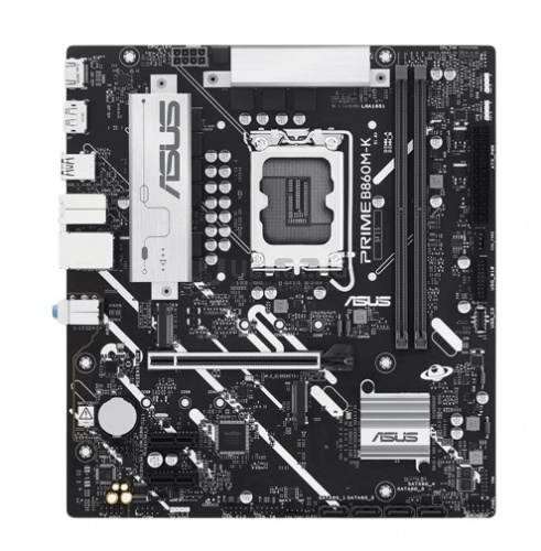 Матплата ASUS PRIME B860M-K, LGA1851, Intel B860, 2xDDR5 PC70400, 1xPCI-E 4.0x16, 2xPCI-E 4.0x1, Sound8Ch, GLAN, 4SATA+2M.2, RAID, mATX, 6USB3.2+7USB2.0, HDMI, DP