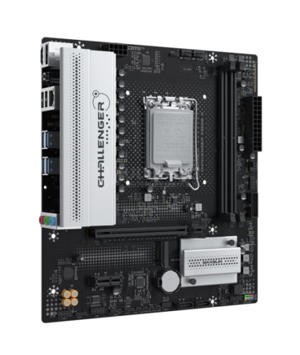 Матплата MAXSUN MS-Challenger B860M-K, LGA1851, Intel B860, 2xDDR5 PC64000, 1xPCI-E 5.0x16, 1xPCI-E 1.0x1, Sound8Ch, GLAN, 2SATA+2M.2, RAID, mATX, 6USB3.2+4USB2.0, HDMI, DP