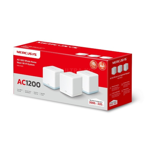 Mesh-система Wi-Fi MERCUSYS Halo H32G (3-pack) (AC1200/ 2,4ГГц до 300 Мбит/с/ 5 ГГц до 867 Мбит/с/ до 320м²/ 2×WAN/LAN 1 Гбит/с + 2×WAN/LAN300 Мбит/с) фото 2 Mesh-система Wi-Fi MERCUSYS Halo H32G (3-pack) (AC1200/ 2,4ГГц до 300 Мбит/с/ 5 ГГц до 867 Мбит/с/ до 320м²/ 2×WAN/LAN 1 Гбит/с + 2×WAN/LAN300 Мбит/с) фото 2
