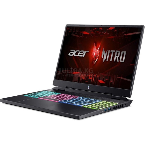 Ноутбук Acer Nitro 16 AN16-51-50SN, Intel Core i5-13500H (up to 4.7Ghz), 16GB DDR4, 512GB SSD NVMe, NVIDIA RTX 4050 6GB, 16" WUXGA 1920x1200 IPS, Type-C, LAN, WF, BT, DOS,Черный [NH.QJMER.002]