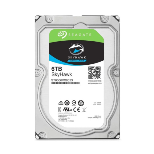 Жесткий диск HDD 6TB, Seagate Skyhawk, 256MB 3.5", SATA3 6Gbit/s [ST6000VX009]