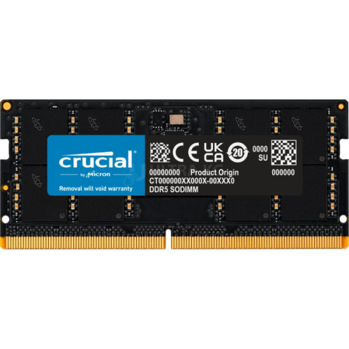 Оперативная память для ноутбука DDR5 SODIMM 8GB PC5-38400 (4800MHz) Micron Оперативная память для ноутбука DDR5 SODIMM 8GB PC5-38400 (4800MHz) Micron