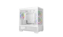 DEEPCOOL MATX CG380 3F WH WHITE w/o PSU USB3.0×2 Front , Type-C + 120mm*3 ARGB fans
