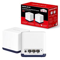 Mesh-система Wi-Fi MERCUSYS Halo H50G (2-pack) (AC1900/ 2,4ГГц до 600 Мбит/с/ 5 ГГц до 1,2 Гбит/с/ до 350 м²/ 3×WAN/LAN 1 Гбит/с)