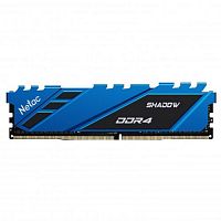 Оперативная память DDR4 8GB Netac Shadow PC-28800 (3600MHz) CL18 Blue [NTSDD4P36SP-08B]