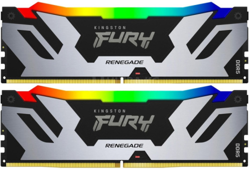 DDR5 48GB (2x24GB) PC-57600 (7200MHz) KINGSTON FURY RENEGADE RGB KF572C38RSAK2-48 DDR5 48GB (2x24GB) PC-57600 (7200MHz) KINGSTON FURY RENEGADE RGB KF572C38RSAK2-48