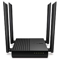 Роутер Wi-Fi TP-LINK Archer C64(RU) AC1200 Dual-Band, 867Mb/s 5GHz+300Mb/s 2.4GHz,1xGb/s WAN,4xGb/s LAN,4 antennas,IPTV, MU-MIMO, Tether App, OneMesh