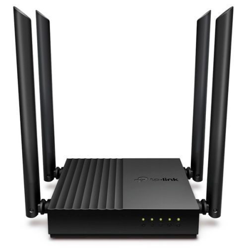 Роутер Wi-Fi TP-LINK Archer C64(RU) AC1200 Dual-Band, 867Mb/s 5GHz+300Mb/s 2.4GHz,1xGb/s WAN,4xGb/s LAN,4 antennas,IPTV, MU-MIMO, Tether App, OneMesh