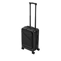 Сумка-чемодан для ноутбука RIVACASE 8180 Clark-ECO Hardshell Черный 20" 34л. Водоотталкивающая ткань. Два внешних кармана на молнии, внутренняя сетка на молнии для рубашек или одежды. Кодовый замок