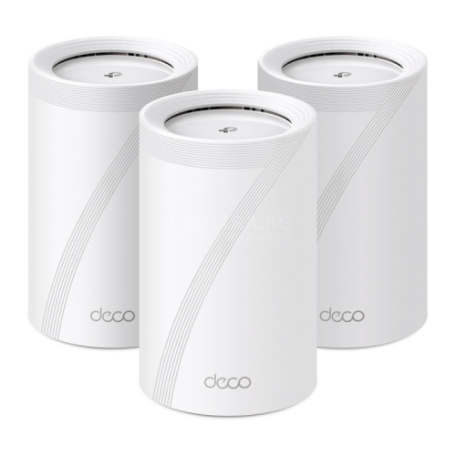Mesh Wi-Fi система TP-LINK Deco BE65(3-PK) BE9300 Dual-Band,5760Mb/s 6GHz+4320Mb/s 5GHz+574Mb/s 2.4GHz,4xWAN/LAN 2.5Gb/s,4 antenna,MU-MIMO Mesh Wi-Fi система TP-LINK Deco BE65(3-PK) BE9300 Dual-Band,5760Mb/s 6GHz+4320Mb/s 5GHz+574Mb/s 2.4GHz,4xWAN/LAN 2.5Gb/s,4 antenna,MU-MIMO