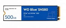 Твердотельный накопитель SSD 500GB Western Digital WD BLUE M.2 2280, PCIe Gen4 x4, Read/Write up 4000/3600MB/s [WDS500G3BOE]