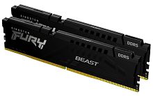 DDR5 64GB (2x32GB) PC-51200 (6400MHz) KINGSTON FURY BEAST WHITE RGB EXPO KF564C32BWEAK2-64
