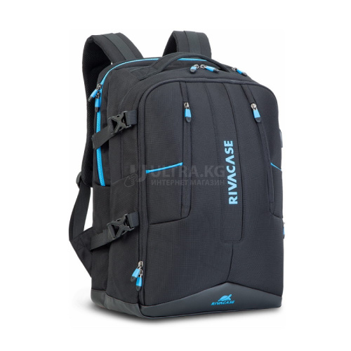 Рюкзак для ноутбука RIVACASE 7860 ECO Gaming Черный 17.3" Водоотталкивающая ткань. Утолщ. стенки. Ремни с регулировкой. Две секции, перед. карманы на молнии, бок. карман, нагрудный фиксирующий ремень, органайзер, чехол от дождя, USB-порт, застежка молния Рюкзак для ноутбука RIVACASE 7860 ECO Gaming Черный 17.3" Водоотталкивающая ткань. Утолщ. стенки. Ремни с регулировкой. Две секции, перед. карманы на молнии, бок. карман, нагрудный фиксирующий ремень, органайзер, чехол от дождя, USB-порт, застежка молния