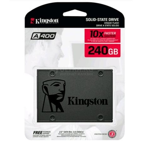 SSD KINGSTON A400 240GB TLC 2,5"" SATAIII SSD KINGSTON A400 240GB TLC 2,5"" SATAIII