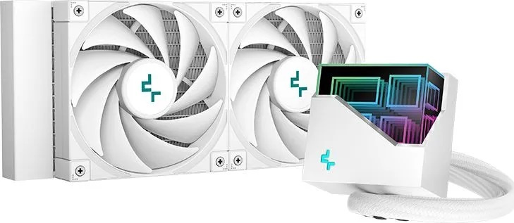 DEEPCOOL LT520 WH WHITE ARGB, 120*2 FAN LGA20xx/1700/1200/115*/AMD DEEPCOOL LT520 WH WHITE ARGB, 120*2 FAN LGA20xx/1700/1200/115*/AMD