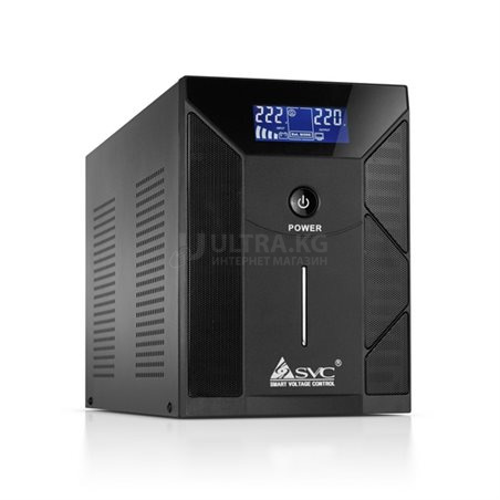 UPS ИБП UPS SVC V-3000-F-LCD, 3000VA(1800W), Диапазон AVR: 175-275ВА, Выход 220В +/-10% * 4 выхода Schuko CEE7, 12V/9Ah x 4, 50Hz, USB (технология Smart), LCD Display, Черный UPS ИБП UPS SVC V-3000-F-LCD, 3000VA(1800W), Диапазон AVR: 175-275ВА, Выход 220В +/-10% * 4 выхода Schuko CEE7, 12V/9Ah x 4, 50Hz, USB (технология Smart), LCD Display, Черный