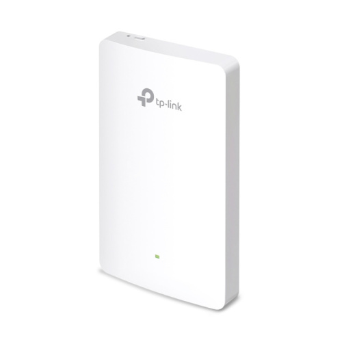 Точка доступа TP-Link EAP615-Wall(EU) AX1800 Dual-Band, 574MB/s 2.4GHz, 1201MB/s 5GHz, 1x1Gb/s Uplink, 3x1Gb/s + POE, 4 antennas, VLAN, MU-MIMO, Omada