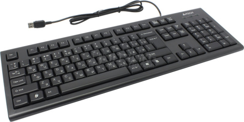 Клавиатура A4tech KR-85USB-2M, мембранная, 105btns, 105 клавиш, 2м, USB, Анг/Рус, Чёрный