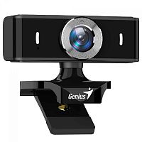 Вебкамера Genius FaceCam 2000X2, USB, 1920x1080, 2.0Mpx, Микрофон, Крепление: зажим, Кабель 1.5 метра, Чёрный