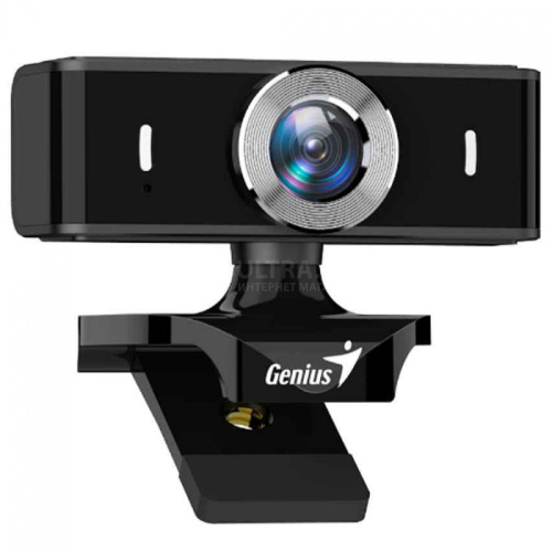 Вебкамера Genius FaceCam 2000X2, USB, 1920x1080, 2.0Mpx, Микрофон, Крепление: зажим, Кабель 1.5 метра, Чёрный